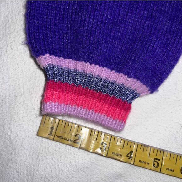 Lilly Pulitzer Purple/Pink Striped Scoop Neck Wool Blend Cardigan NWT-XS - Picture 11 of 13